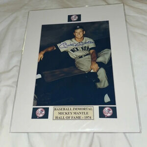 Mickey Mantle Signed Autographed